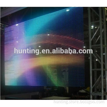 Shenzhen BESD outdoor or indoor high brightness and slim full color mesh led display led curtain
